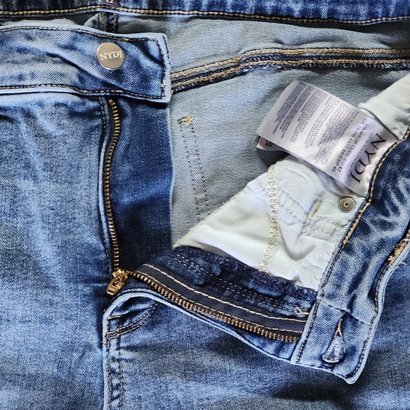 NYDJ Theresa wide-leg crop jean Size 12. Medium wash denim Loire - Picture 5 of 14